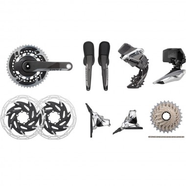 SRAM Red Etap AXS HRD FM 2x12-Speed 33-46 6-Bolt Disc Power Meter Groupset SRAM Red Etap AXS HRD FM 2x12-Speed 33-46 6-Bolt Disc Power Meter Groupset